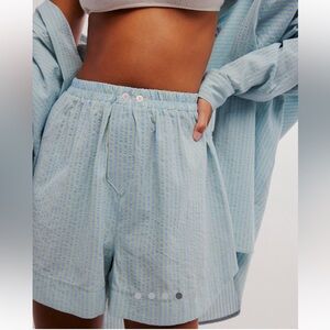 TWO Free People Cloud Nine Boxer Shorts in size M.